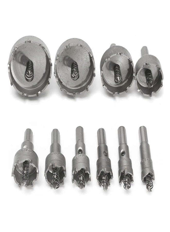 UPTODATETOOLS مجموعة أدوات UPTODATETOOLS المكونة من 10 قطع من رؤوس مثقاب منشار الثقب TCT بقطر 14-50 مم - Image 1